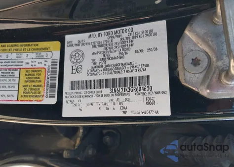 2016 Lincoln Mkz from USA, damaged, VIN 3LN6L2JK3GR604600